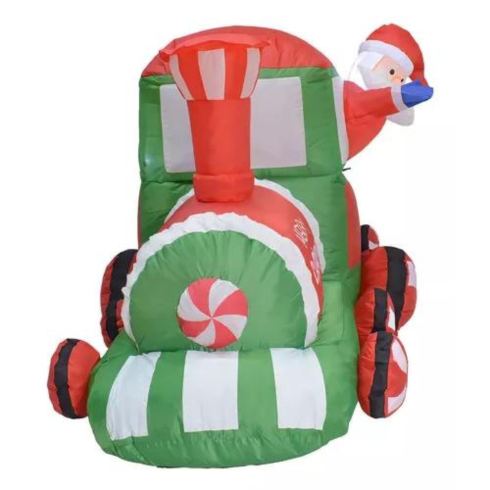 INFLABLE DE NAVIDAD TREN NAVIDEÑO 2.2 M EXTERIOR CON LUZ LED MULTICOLOR - 6