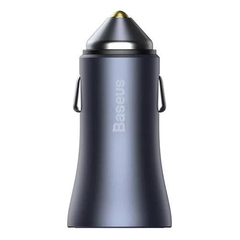 CARGADOR DOBLE USB/TIPO C 40W + CABLE TIPO C 5A 1M GRIS BASEUS - 3