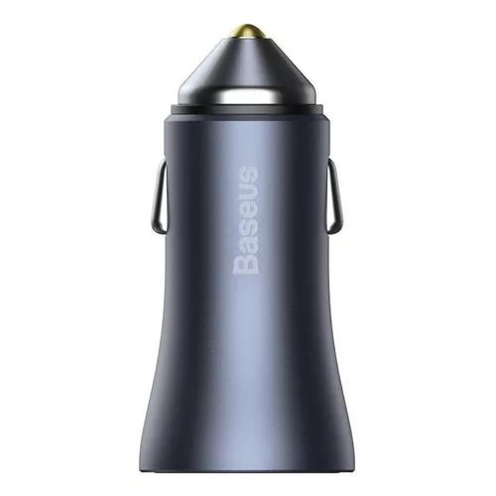CARGADOR DOBLE USB/TIPO C 40W + CABLE TIPO C 5A 1M GRIS BASEUS - 3