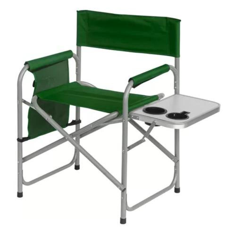 SILLA PLEGABLE DE CAMPING CON MESITA VERDE - 2