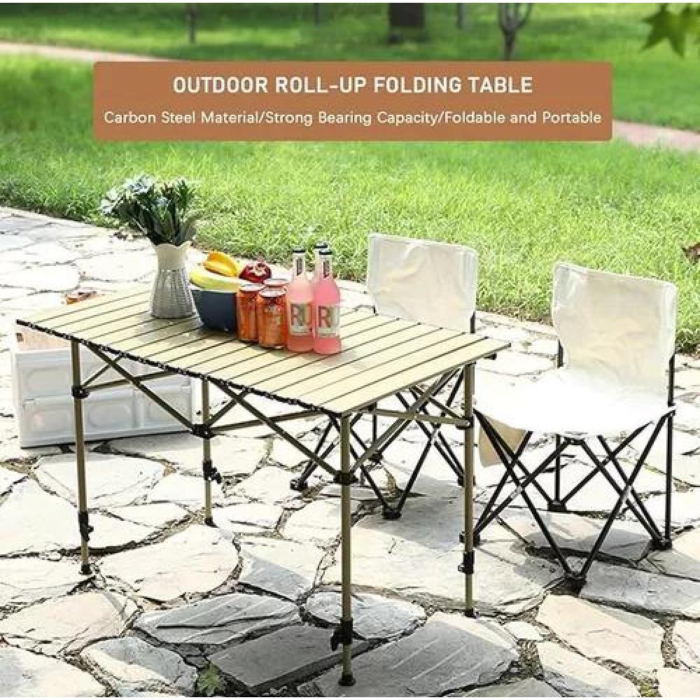 MESA PLEGABLE PARA CAMPING PORTÁTIL MULTIUSO EXTERIORES - 4