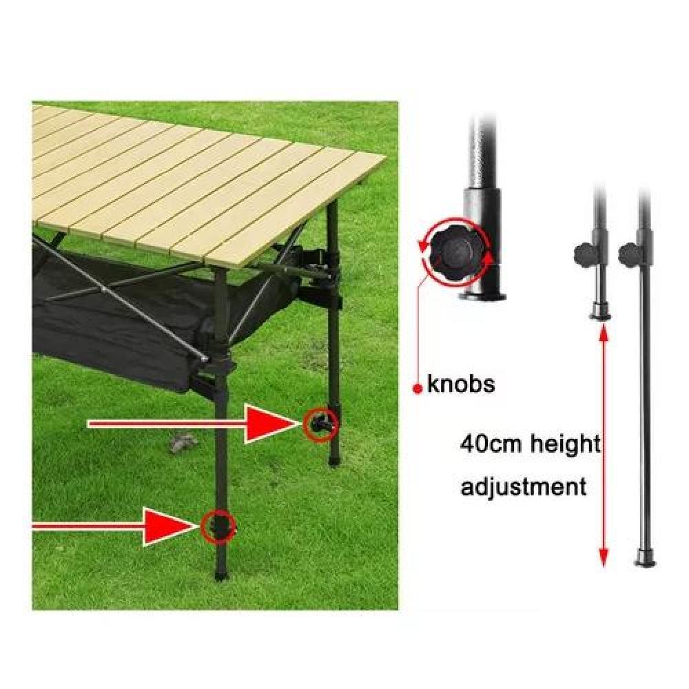 MESA PLEGABLE PARA CAMPING PORTÁTIL MULTIUSO EXTERIORES - 5