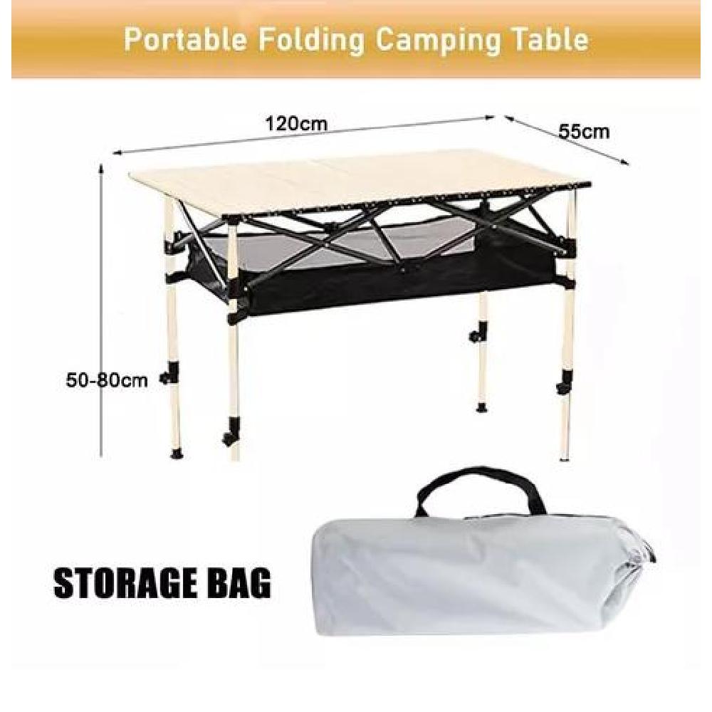 MESA PLEGABLE PARA CAMPING PORTÁTIL MULTIUSO EXTERIORES - 7