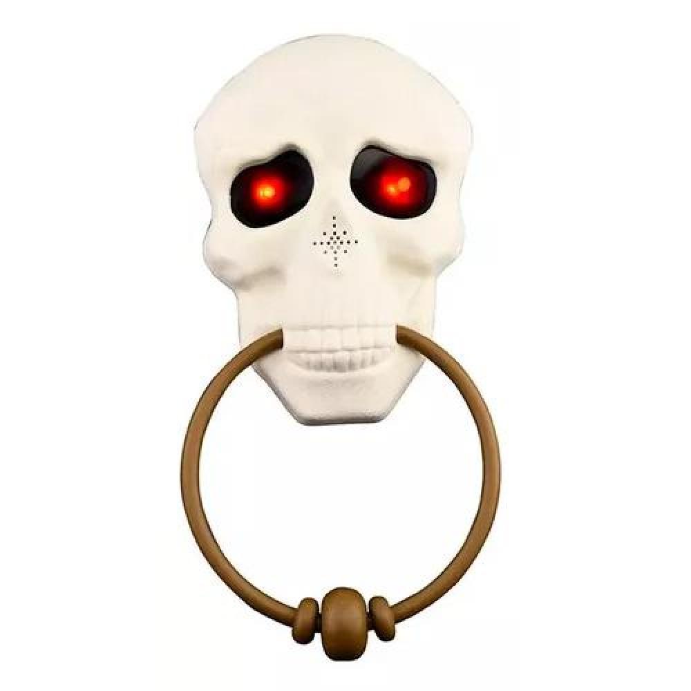 TIMBRE PARA PUERTA, DECORACIÓN DE HALLOWEEN, TERROR COLOR BLANCO - 5