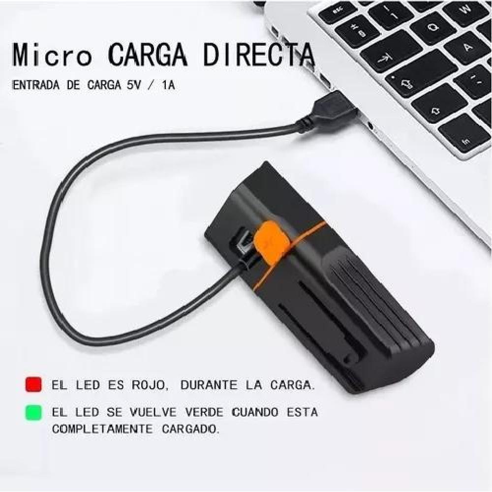 LUZ DE BICICLETA IMPERMEABLE RECARGABLE TRASERA 1000LM - 4