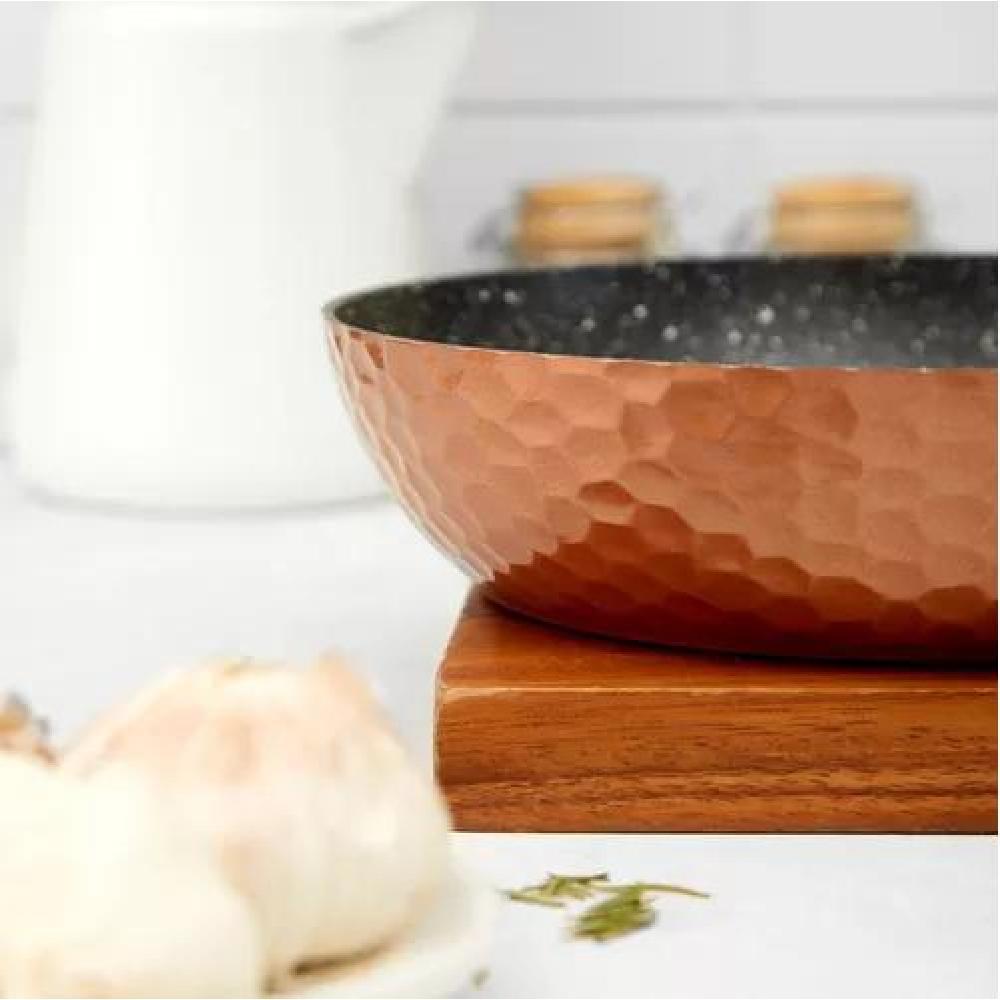 SET 2 SARTENES COBRE ANTIADHERENTE 28CM TAPA + 24CM - 3