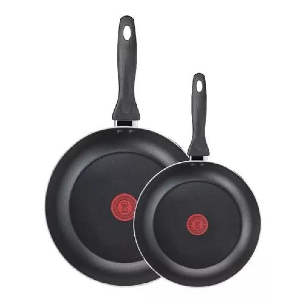 SET DE 2 SARTENES EASY COOK TEFAL 24 CM Y 30 CM ALUMINIO COLOR NEGRO - 1