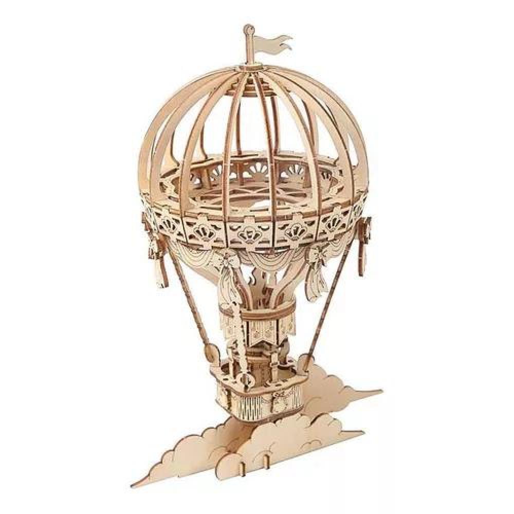 ROMPECABEZAS 3D DE MADERA CON GLOBO AEROSTÁTICO, HOBBY ROBOTIME - 1