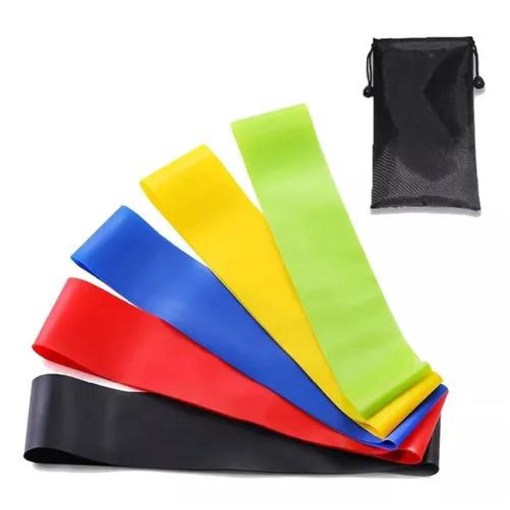 BANDAS DE RESISTENCIA BANDA ELASTICOS KIT FITNESS EJERCICIOS 5 PCS - 2