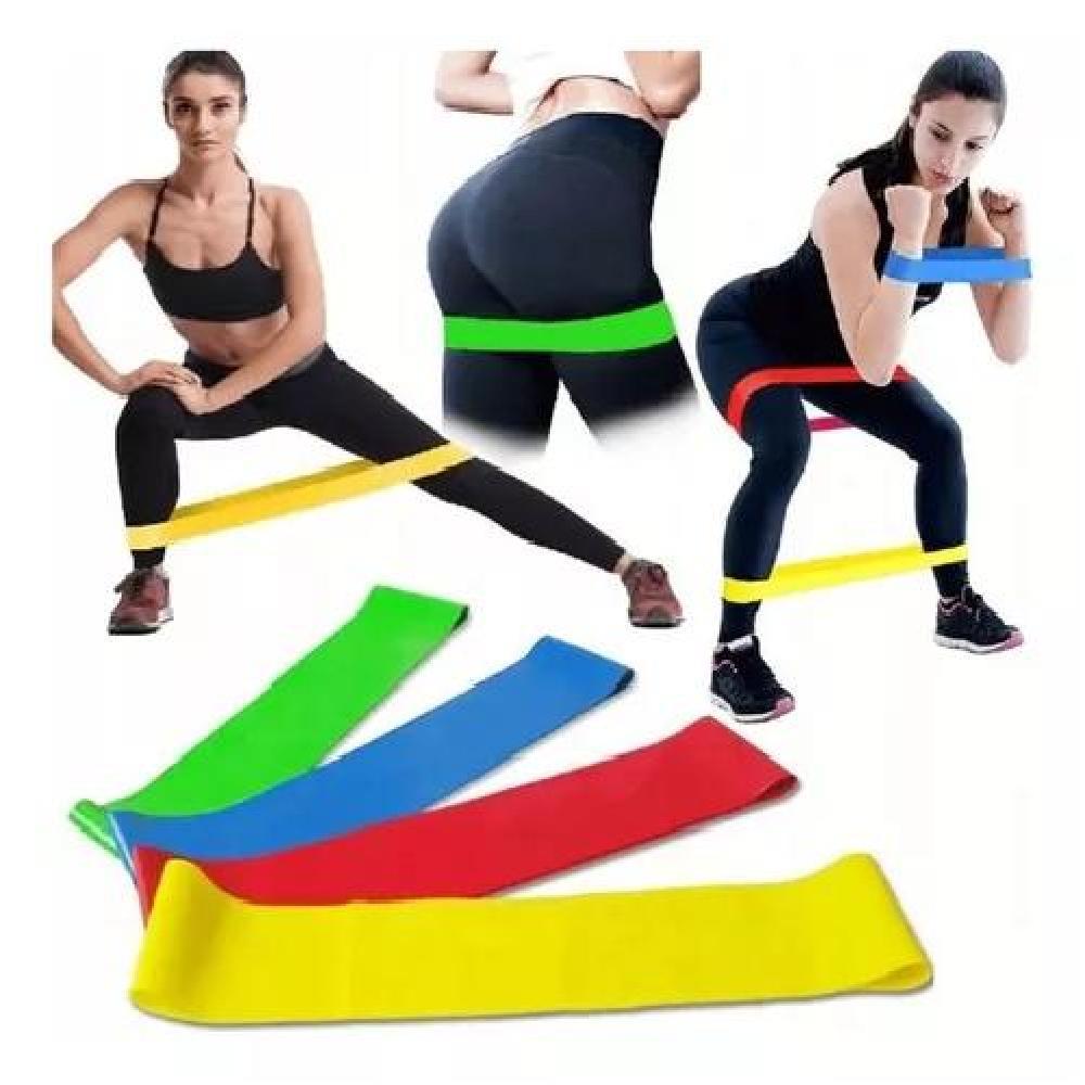 BANDAS DE RESISTENCIA BANDA ELASTICOS KIT FITNESS EJERCICIOS 5 PCS - 3