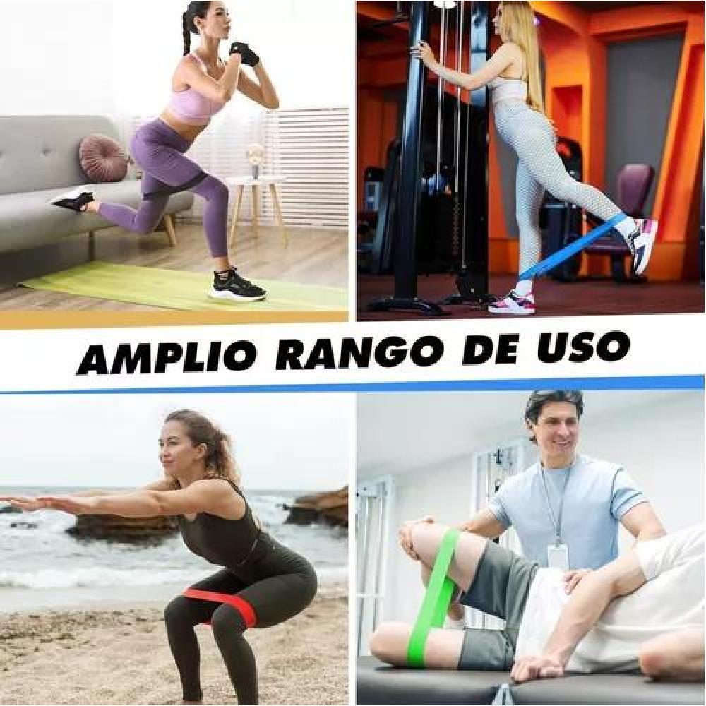 BANDAS DE RESISTENCIA BANDA ELASTICOS KIT FITNESS EJERCICIOS 5 PCS - 5