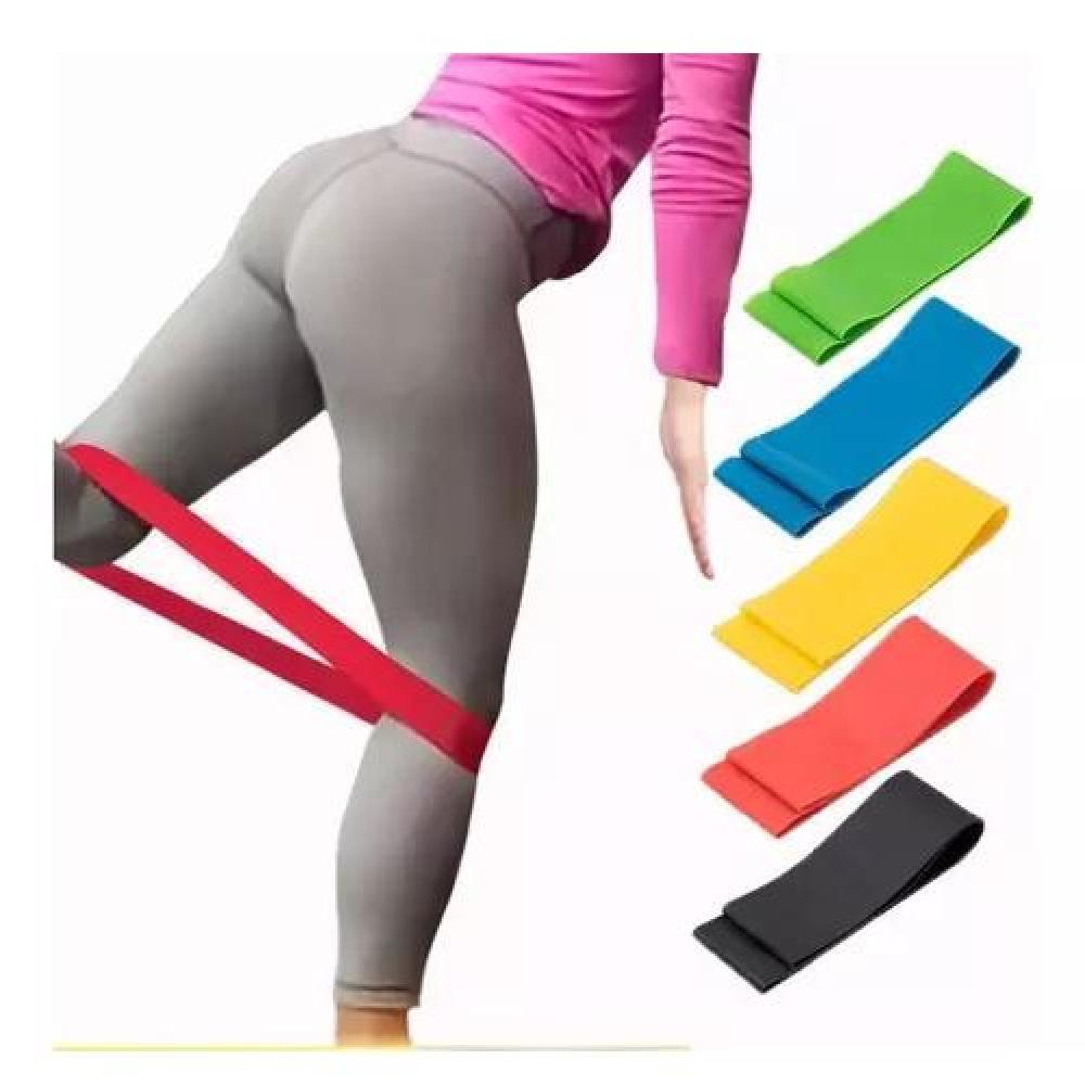 BANDAS DE RESISTENCIA BANDA ELASTICOS KIT FITNESS EJERCICIOS 5 PCS - 8