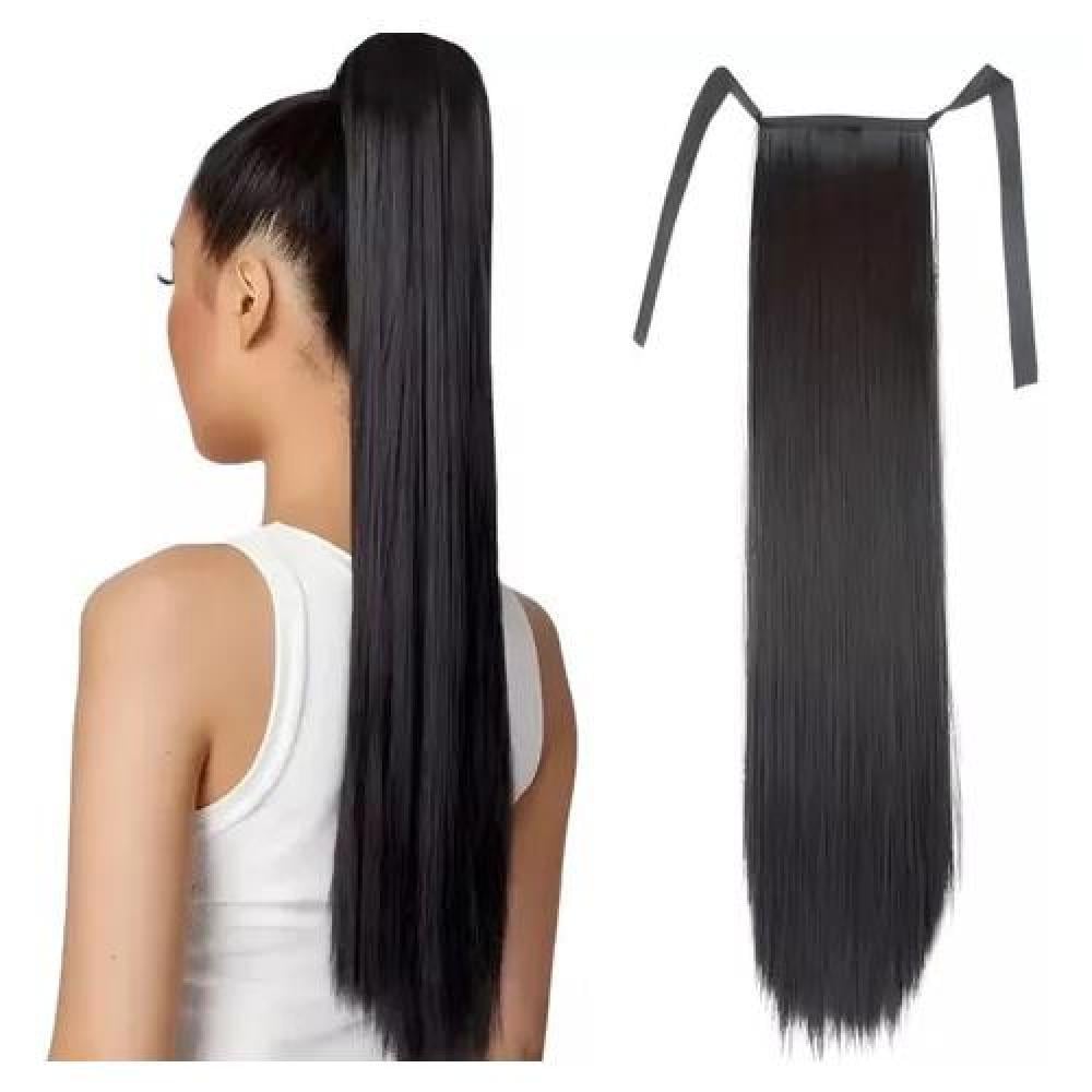 POSTIZOS DE EXTENSIONES DE COLA, FIBRA KANEKALON, PELO LISO - 1