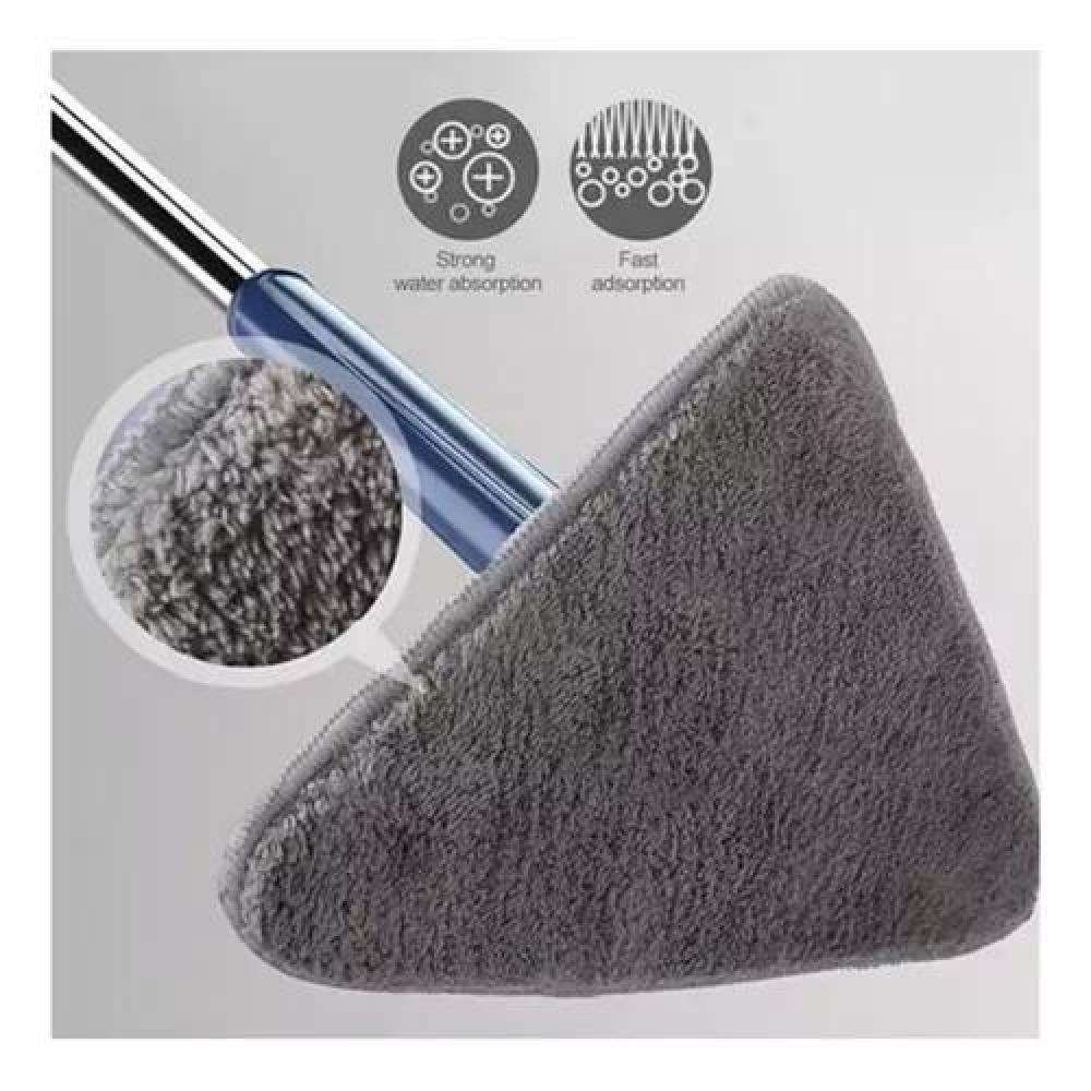 MOPA TRAPEADOR GIRA 360° TRIANGULAR ESCURRIDOR AUTOMÁTICO AZUL - 4