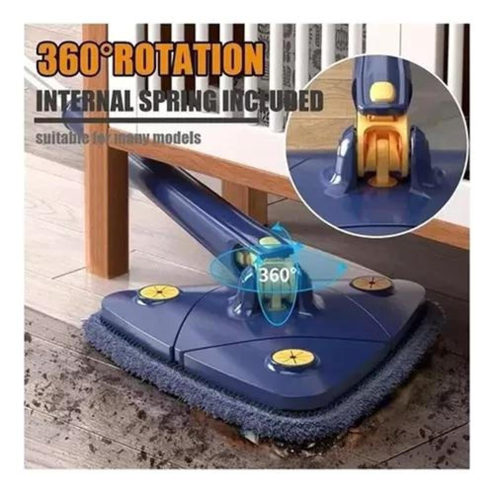 MOPA TRAPEADOR GIRA 360° TRIANGULAR ESCURRIDOR AUTOMÁTICO AZUL - 6