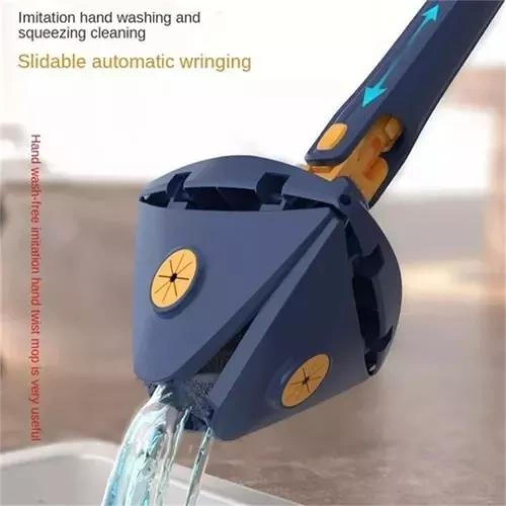 MOPA TRAPEADOR GIRA 360° TRIANGULAR ESCURRIDOR AUTOMÁTICO AZUL - 7