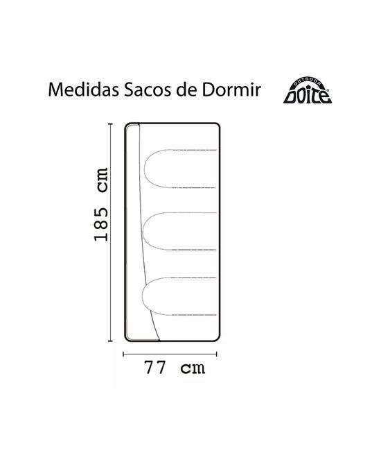 SACO DE DORMIR TEMPO LIGHT BLUE DOITE, COLOR AZUL - 4