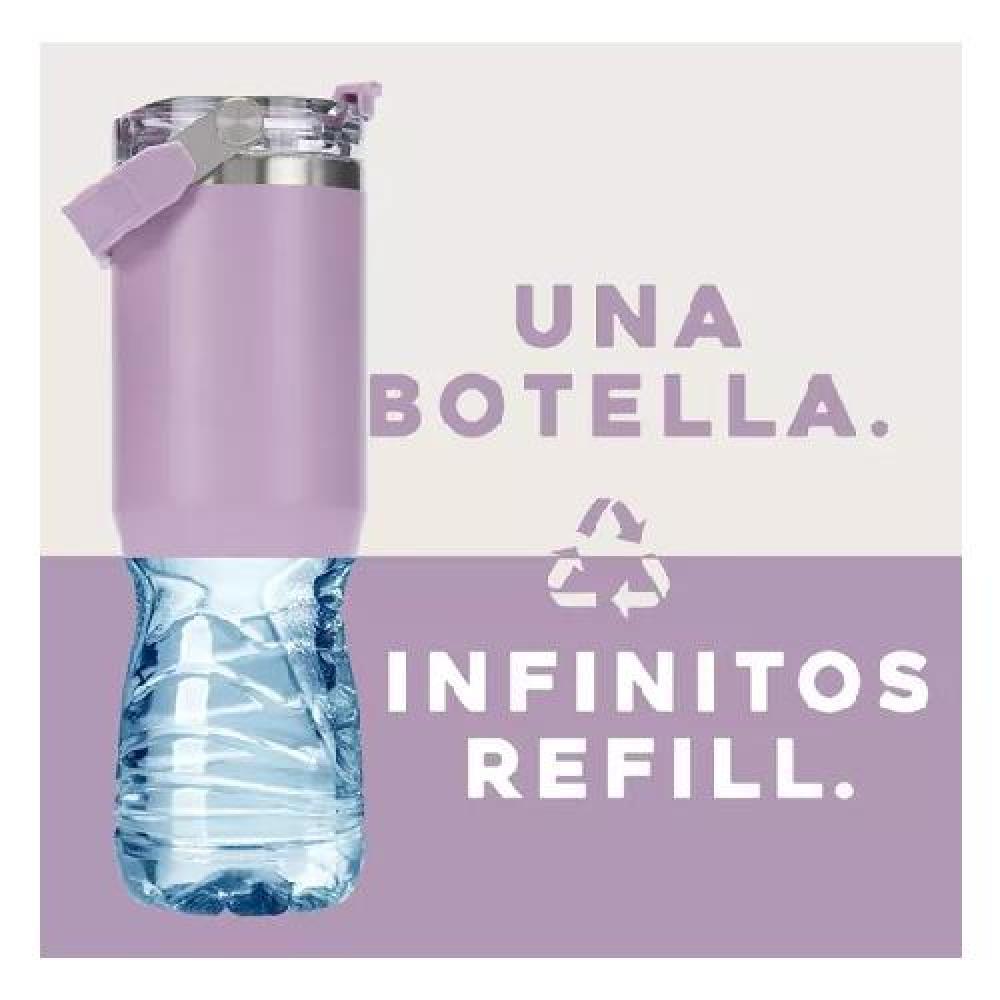 VASO TUMBLER MUG TÉRMICO, BOTELLA DE AGUA, BUFFER, ACERO INOXIDABLE, LILA - 2