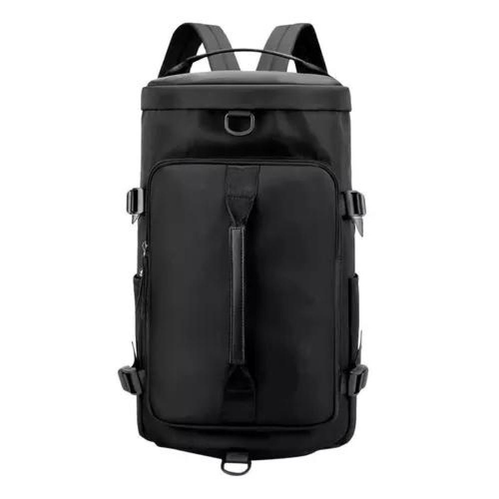 BOLSO DE VIAJE IMPERMEABLE MOCHILA MULTIUSOS HOMBRO GIMNASIO NEGRO - 1