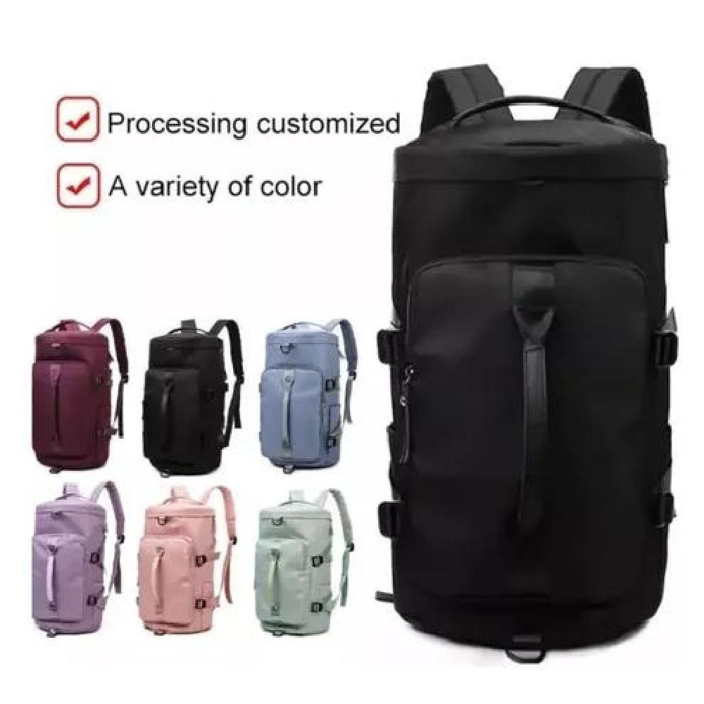 BOLSO DE VIAJE IMPERMEABLE MOCHILA MULTIUSOS HOMBRO GIMNASIO NEGRO - 4