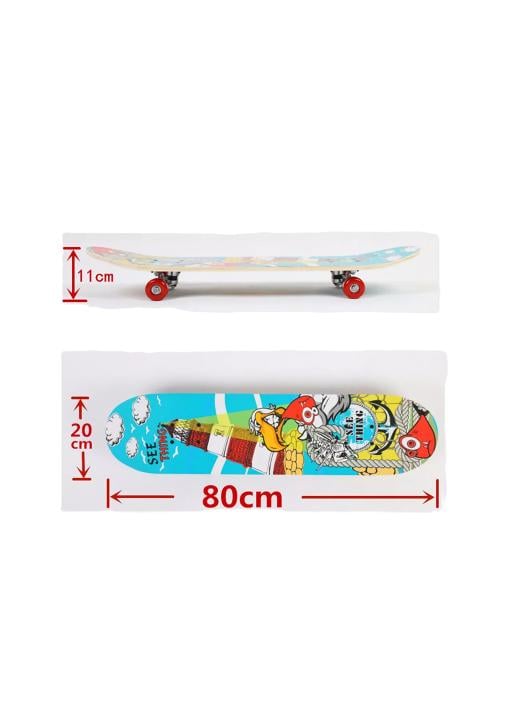 TABLA SKATE MADERA PERRO 7 LÁMINAS 32'', NEGRO - 2