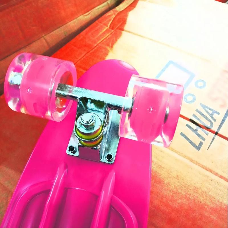 SKATE PENNY PATINETA RUEDAS LED, ROSADO - 3