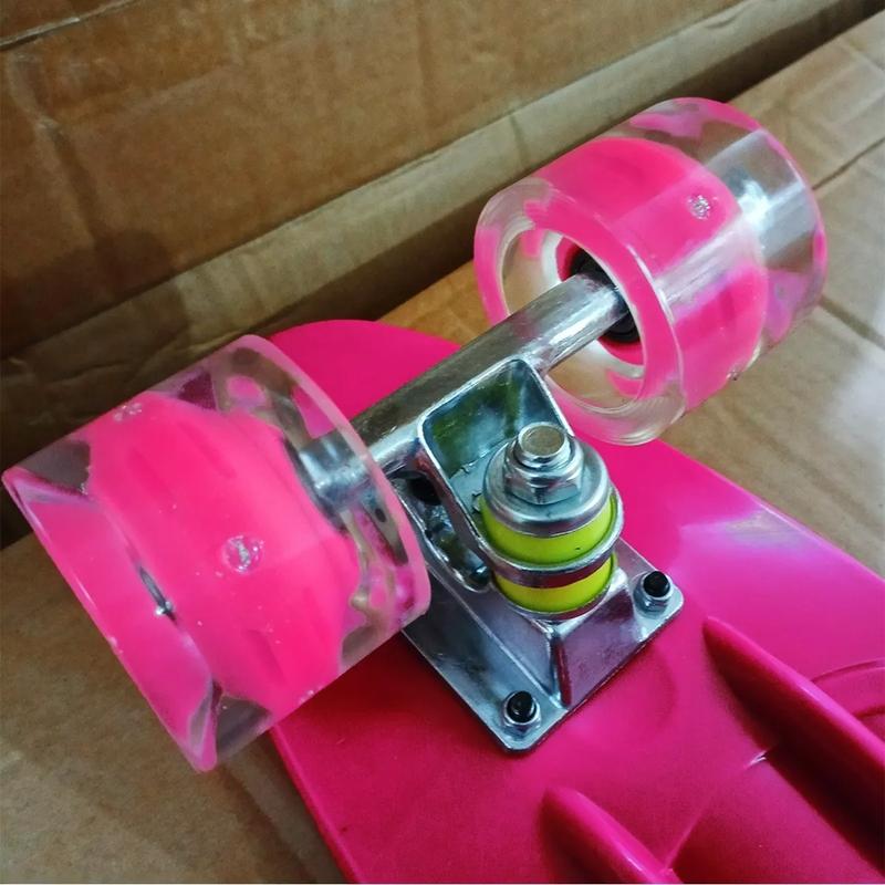 SKATE PENNY PATINETA RUEDAS LED, ROSADO - 4