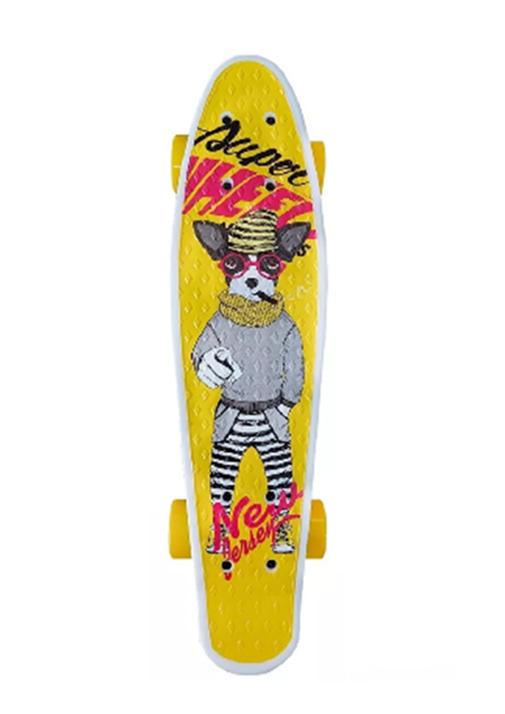SKATE PENNY BOARD PATINETA YELLOW DOG NIÑOS / LHUA, AMARILLO - 2
