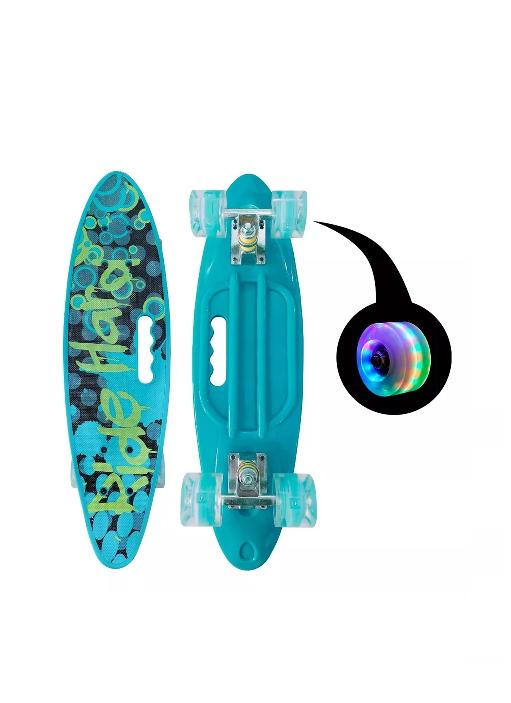 SKATE PENNY RIDE HARD RUEDAS LED NIÑOS, TURQUESA - 2