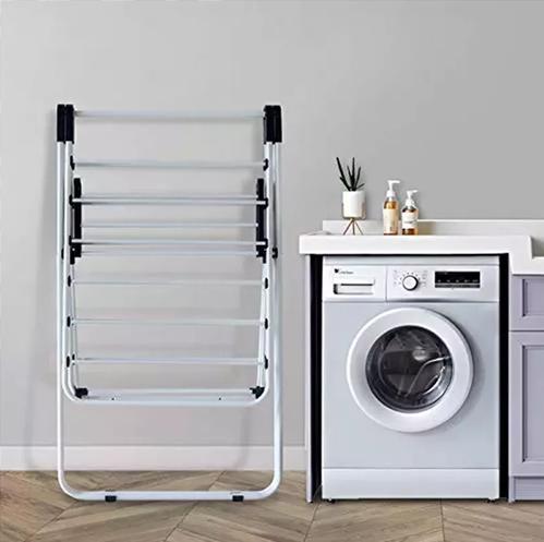 TENDEDERO PLEGABLE 156.5X58.5X95CM BLANCO BIGHOUSE - 5