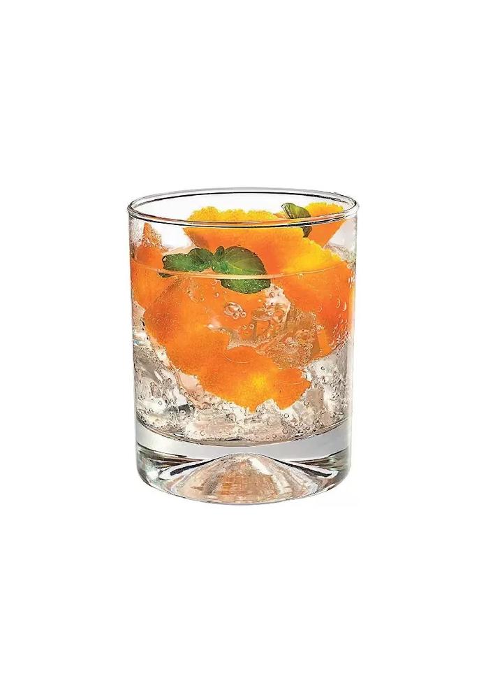 SET 6 VASOS WHISKY MANHATTAN BAJO CRISTAR VIDRIO - 3