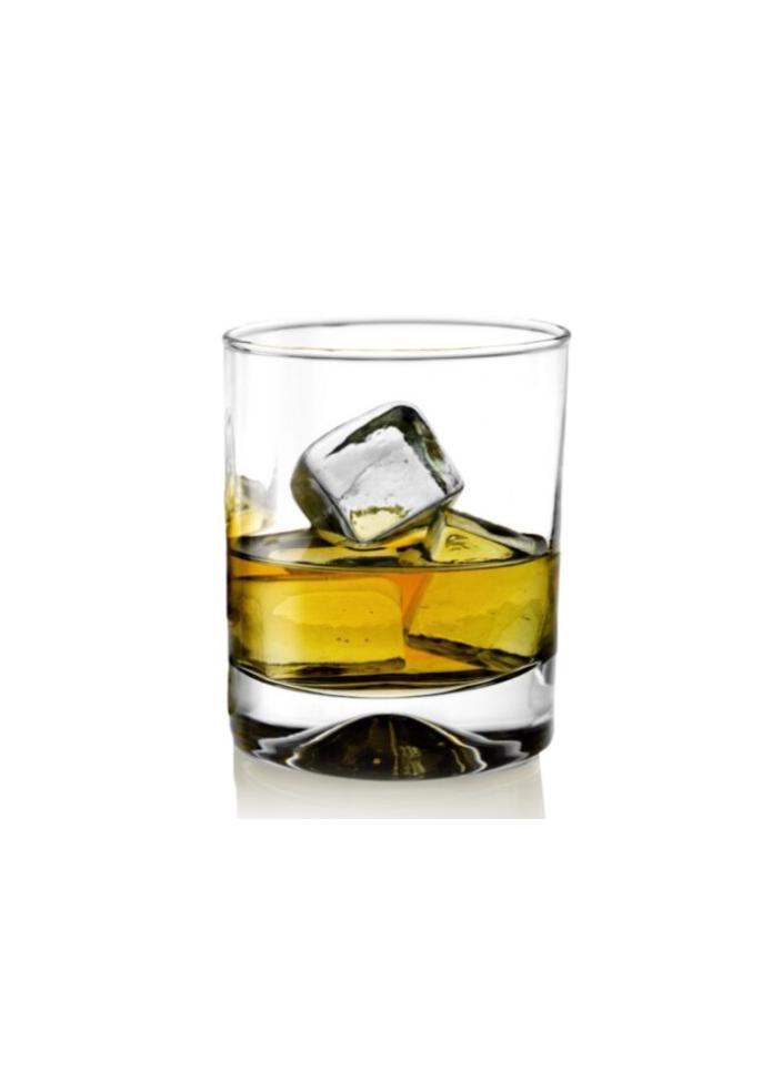 SET 6 VASOS WHISKY MANHATTAN BAJO CRISTAR VIDRIO - 4