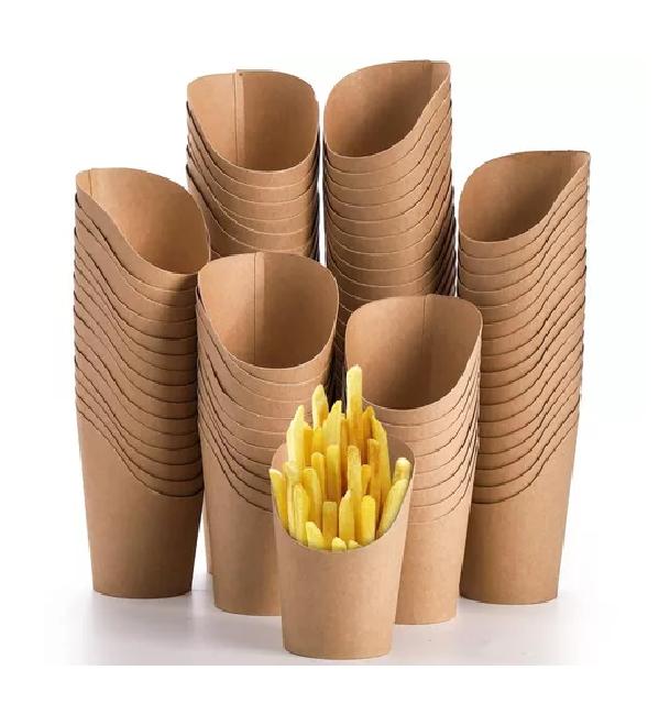 100 VASOS DESECHABLES PATATAS FRITAS 14OZ - 2