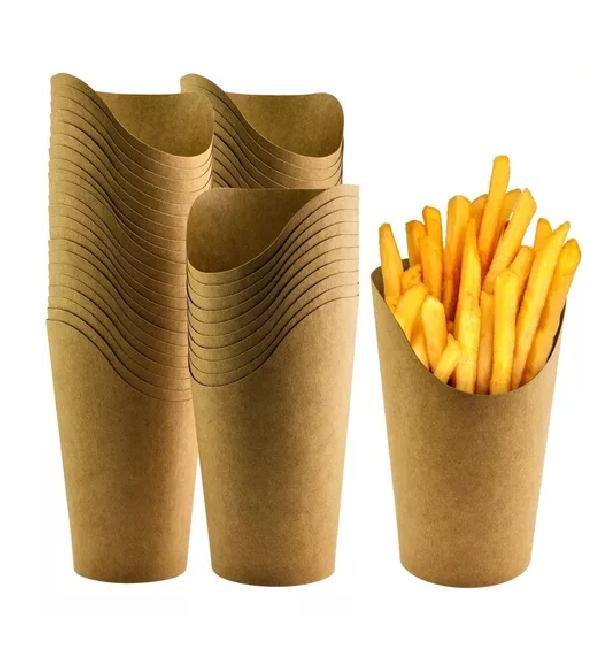 100 VASOS DESECHABLES PATATAS FRITAS 14OZ - 3