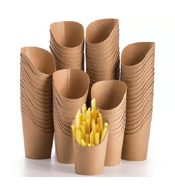 100 VASOS DESECHABLES PATATAS FRITAS 14OZ - 4