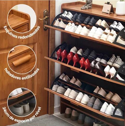 ZAPATERA ORGANIZADORA MARRÓN - 3
