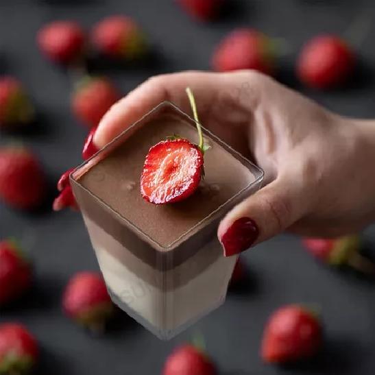 SET 100 VASOS SHOT POSTRES PLÁSTICO 160ML - 5