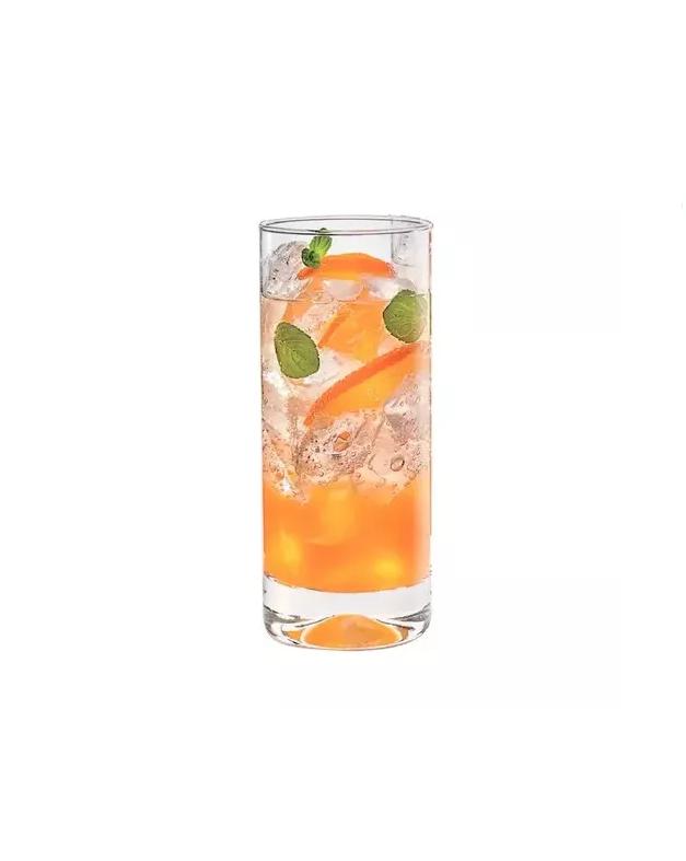 SET 6 VASOS ALTOS 450ML MANHATTAN VIDRIO TRAGO LARGO - 3