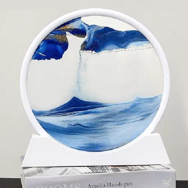 DECORACIÓN ARTE DE ARENA ANTI ESTRÉS SENSORIAL PAISAJE AZUL - 2