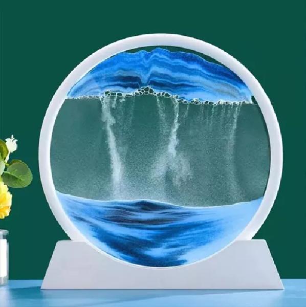 DECORACIÓN ARTE DE ARENA ANTI ESTRÉS SENSORIAL PAISAJE AZUL - 3