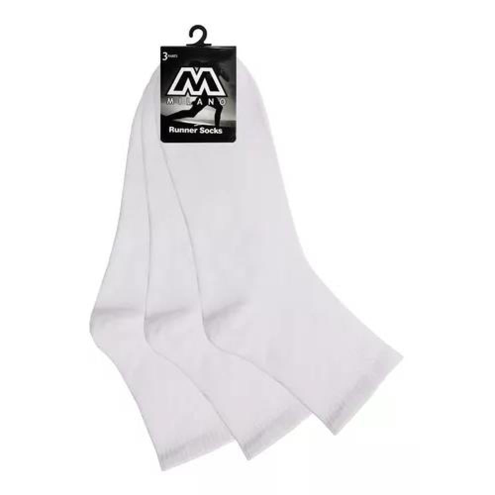 CALCETINES DE MEDIA CAÑA PARA HOMBRE, PACK DE 12 PARES, COLOR BLANCO - 2