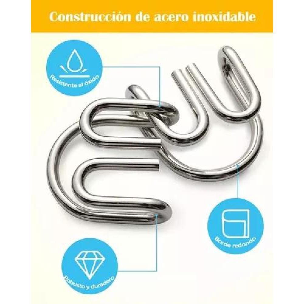 ROMPECABEZAS DE ALAMBRE DE METAL, 26 PIEZAS, EDUCATIVO, TRICOLOR - 2