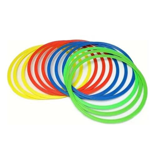 SET X12 AROS DE AGILIDAD 40CM ENTRENAMIENTO DEPORTE FUTBOL - 1