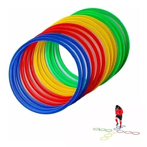 SET X12 AROS DE AGILIDAD 40CM ENTRENAMIENTO DEPORTE FUTBOL - 5