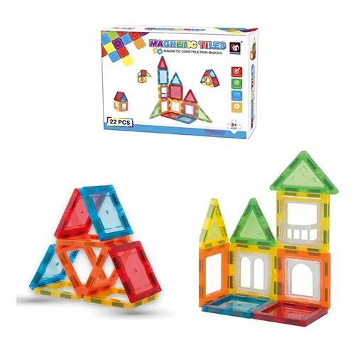 JUGUETE MAGNÉTICO DE 22 PIEZAS: BLOQUES DE DESTREZA Y HABILIDAD MULTICOLOR - 2