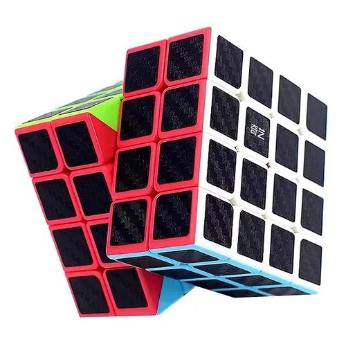 CUBO RUBIK WARRIOR W CARBONO QIYI 3X3 FIBRA CARBONO MULTICOLOR - 6