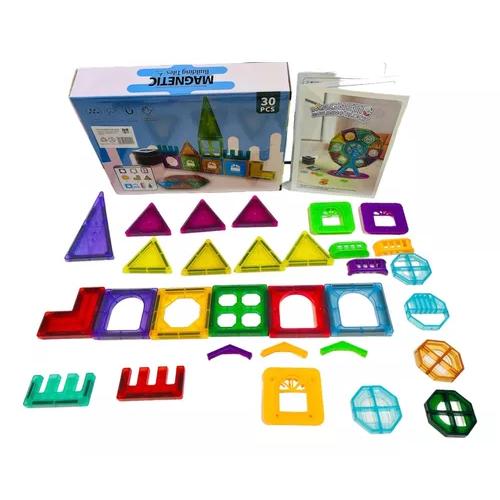 BLOQUES MAGNÉTICOS 30 PCS, MAGNETIC BUILDING TILES - 1