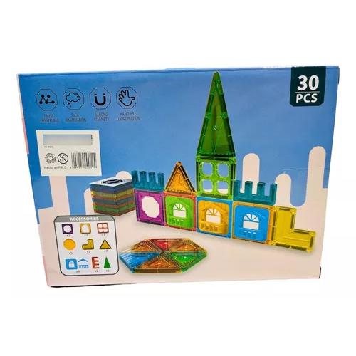 BLOQUES MAGNÉTICOS 30 PCS, MAGNETIC BUILDING TILES - 3
