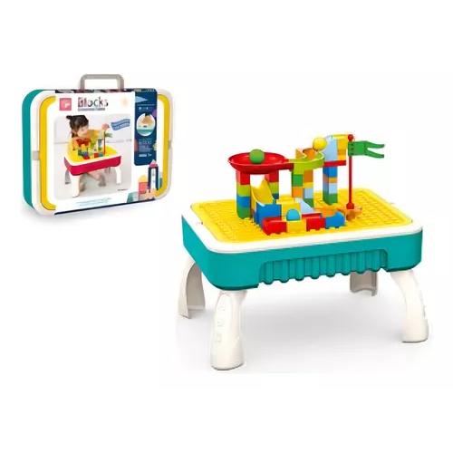 MESA DE APRENDIZAJE 2 EN 1: BLOQUES DE CONSTRUCCIÓN Y PIZARRA 58 PIEZAS - 4