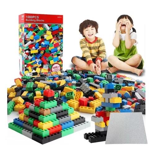 BLOQUES DE CONSTRUCCIÓN DIDÁCTICO 1000 PIEZAS MULTICOLOR - 1